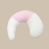 Thumbnail Almohada de Lactancia blanca con detalle rosa0