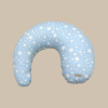 Thumbnail Almohada de Lactancia celeste con estrellas blancas0